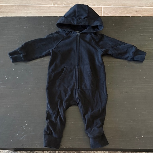 Little Bipsy Other - Little Bipsy Black Hooded Kids onesie